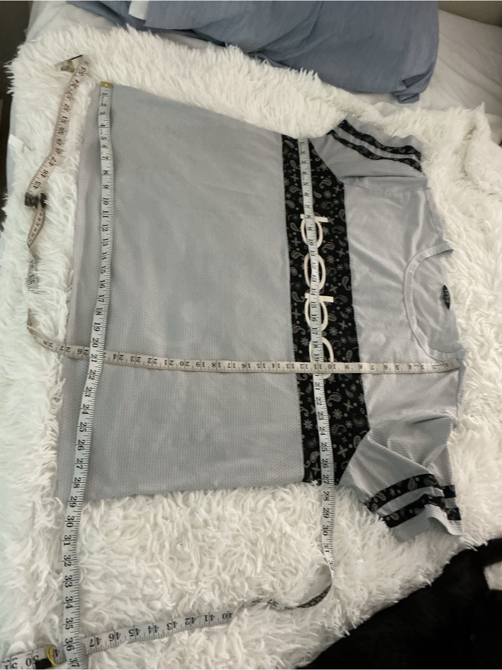 Bebe Sport 3X Gray Textured Logo Tee Oversized Athleisure Top Plus Size - Picture 9 of 12